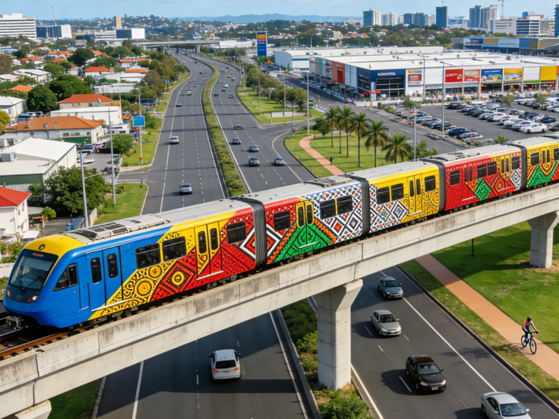 Brisbane Airport to City Rail Ticket