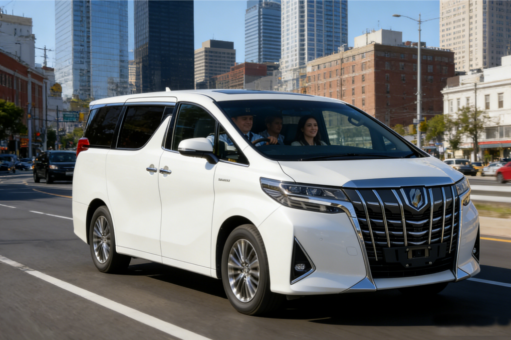 Melbourne Alphard MPV Car Rental for One Day, Luxury Business Vehicle, Top Choice for Comfortable Group Travel