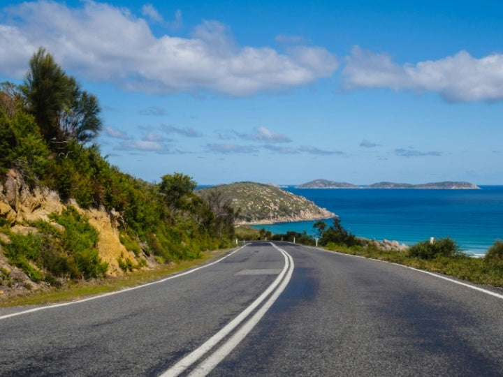 Scenic coastal road at Wilsons Promontory National Park, Victoria, Australia | perfect for road trips and ocean views